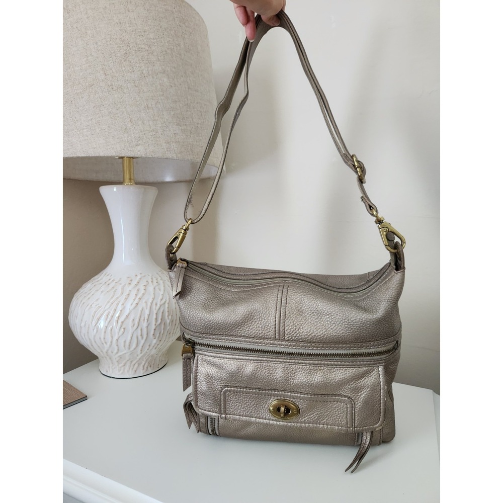 FOSSIL Vintage Cow Hide Leather Womens Crossbody Bag,handbag Ajustable‎ Strap